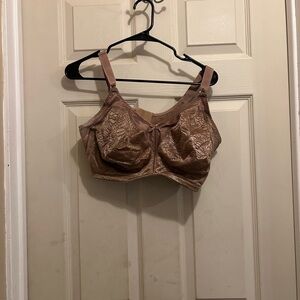 Bali brown unlined full coverage bra- size 42 DDD